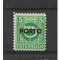 Austria.D957 5g Posthorn (Green).Mounted Mint.A...