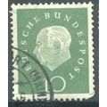 Germany 1959 - 10pf green - President Heuss - u...