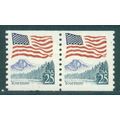 2280 25c U.S. Flag Fine MNH Pair MA2094