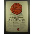 1965 Investors Syndicate Life Ad - Life Insurance