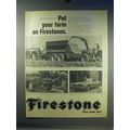 1968 Firestone Tires Ad - Put Your Farm On Firestones