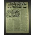 1977 General Foods Ad - What's Wrong with Real Food?