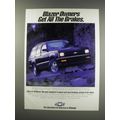 1991 Chevy S-10 Blazer Ad - Blazer owners get a...