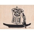 Haida Red Indian Tribe Potlatch Canoe Boat Rare...