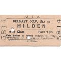 U.T.A. Edmondson Ticket - Belfast Great Victori...