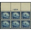 572, Mint NH $2 TOP Plate Block of Six Stamps -...