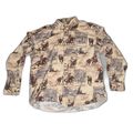 Mens Cowboy Shirt Size XL Bit & Bridle Horse Tr...