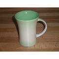 Cornish Presingoll Pottery Green & Cream Mug