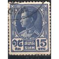 Thailand 1928 - SG256 - 15s blue - King Prajadh...