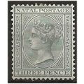 Natal 1889 SG101 3d Grey Wmk Crown CA Mounted M...
