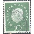 Germany 1959 - 10pf green - President Heuss - u...