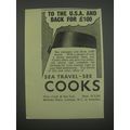1954 Thos. Cook & Son Ad - To the U.S.A. and back for £100