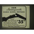 1938 Fox Sterlingworth Double Barrel Shotguns A...