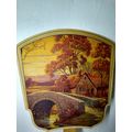 Hand Church Fan - Country Fall Scenery/ Cardsto...