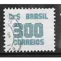 BRAZIL 1985 NUMERALS 300CR GREEN SG 2152 FINE U...