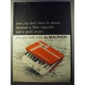 1953 Du Maurier Cigarettes Ad - Now you don't have to choose between