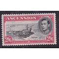 Ascension 1944 The Pier 2/6 Mint Hung Perf 13 S...