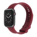 Square Buckle Silicone Watch Band For Apple Wat...