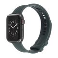 Square Buckle Silicone Watch Band For Apple Wat...