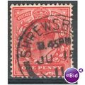 GB stamps 1902-10 KEV11 - 1d SG219 Shrewsbury 3