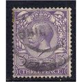 GB 1912 - 24 KGV 3d VIOLET used stamp WMK 100. ...