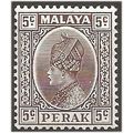 Perak 1935 SG91 5c Brown Mounted Mint . .. .