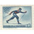 San Marino 1955 - L2 Cross Country Skiier - unused