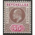 Seychelles 1903 SG53 45c Brown & Carmine Unmoun...