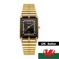 Latest Black Square Tank Face Gold Stainless St...