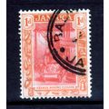 JAMAICA 1921 SG79 1d CARMINE & ORANGE ARAWAK WO...