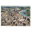 airial view of ROUEN, FRANCE unused postcard =
