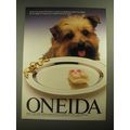 1987 Oneida Apples & Twigs Tray Ad - Obedience ...