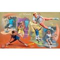 CENTRAL AFRICA 2014 SHEET MNH TENNIS PLAYERS SP...