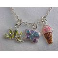 Frog Necklace Butterfly Charm Ice Cream Cone Ch...