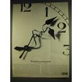 1963 IBM Computers Ad - How fast is a nano-second? (1,000,000,000th of a second)