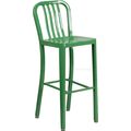 Mid-Century Green 'Navy' Style Bar Stool Cafe P...