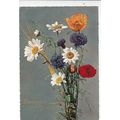 Name Day Flowers Germany Postcard posted 1961 VGC