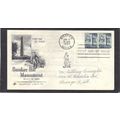 FDC Art Craft 1034 2 1/2c Bunker Hill Pair (Cac...