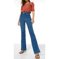 KAREN MILLEN Power Cut Pocket Kickflare Jeans B...