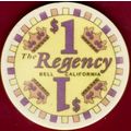 Regency. $1 Casino Chip. Bell, CA. I60.