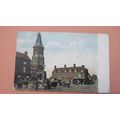 Early Postcard - Market place street scene, Rug...