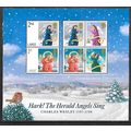 2007 Xmas Angels Mini Sheet Fine Used HRD2-C
