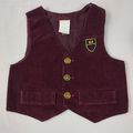 Vest Boy's Toddler Corduroy Burgundy Size 12 Mo...