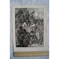Vintage illustration: King John signing The Gre...