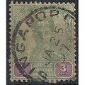 Johore 1896 SG41 3c Green & Purple Fine Used .. .
