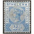 St Helena 1896 SG50 2 1/2d Ultramarine Perf 14 ...