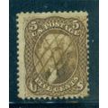 Used 76 5c Thomas Jefferson Average C1812