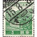 JAPAN, Hydroelectric power station, green 1938, 3sen