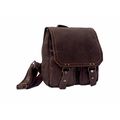 David King & Co. Distressed Leather Laptop Mess...