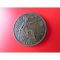 1933 GEORGE V HALFPENNY FREE POST COIN - 2. AY